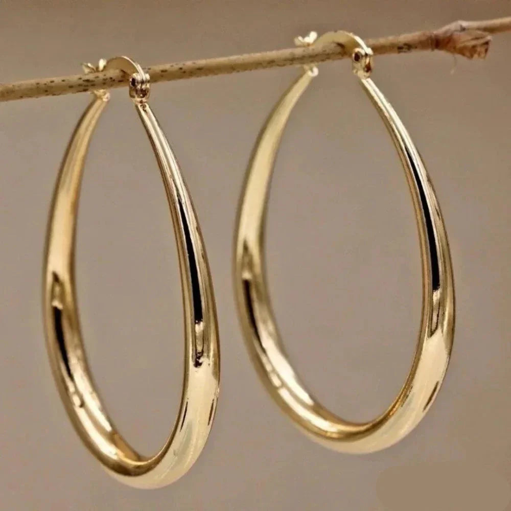Demi - Pendientes de aro vintage en oro