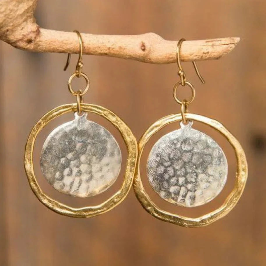 Frida – Aretes de Oro y Plata