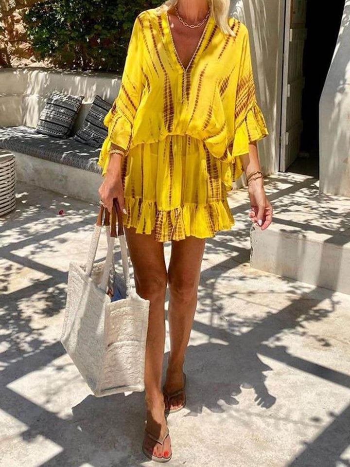 Beatriz - Vestido Mini Casual de Cuello V Suave