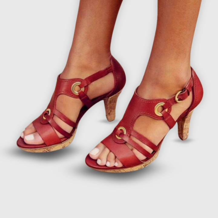 Ximena | Sandalias premium hechas a mano con tacón