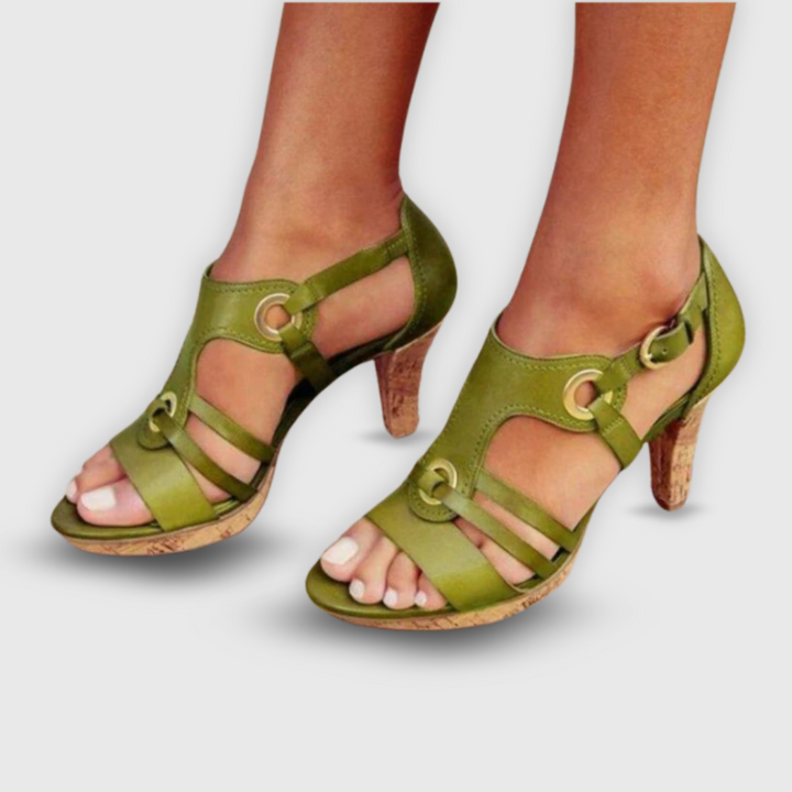 Ximena | Sandalias premium hechas a mano con tacón