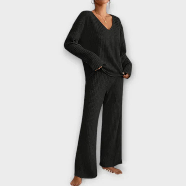 Antonia - Conjunto de lounge acanalado