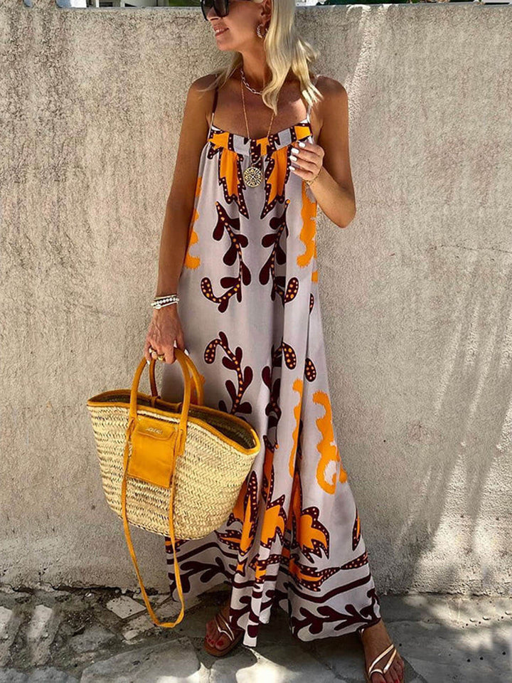 Esperanza - Printed Sleeveless Maxi Dress