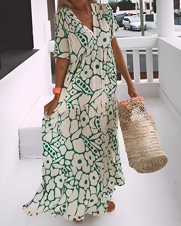 Manuela - Vestido Midi Impreso