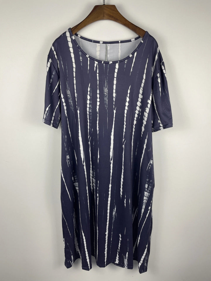 Alba - Vestido de camiseta boho en tallas grandes