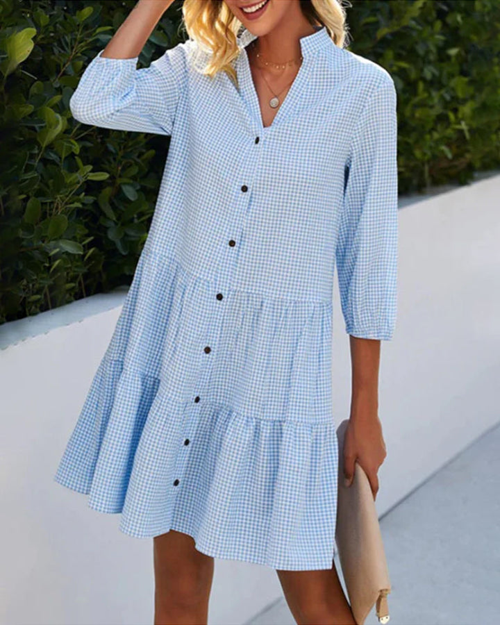 Kassandra – Vestido Elegante Azul para Mujer