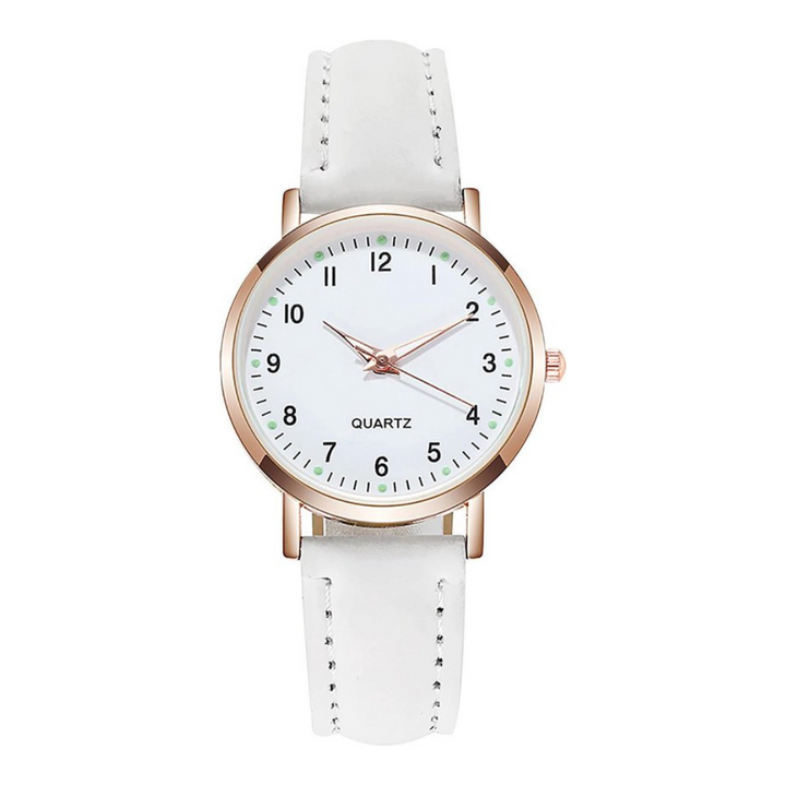 Martina - Reloj clásico de dama con pulseras de perlas