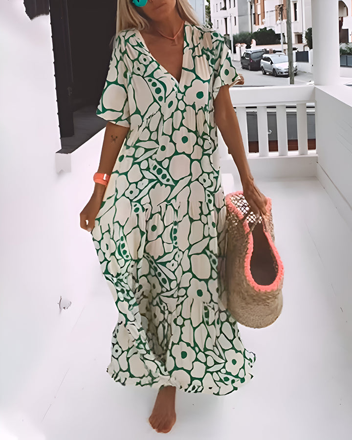 Manuela - Vestido Midi Impreso