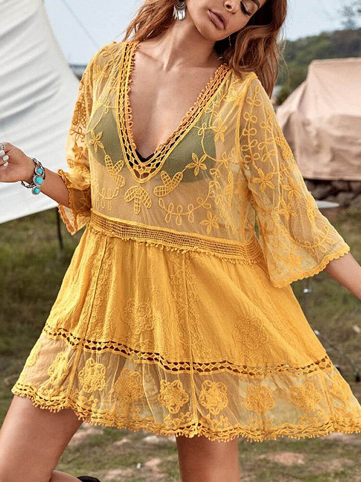 Valentina - Vestido Mini Suelto con Escote en V