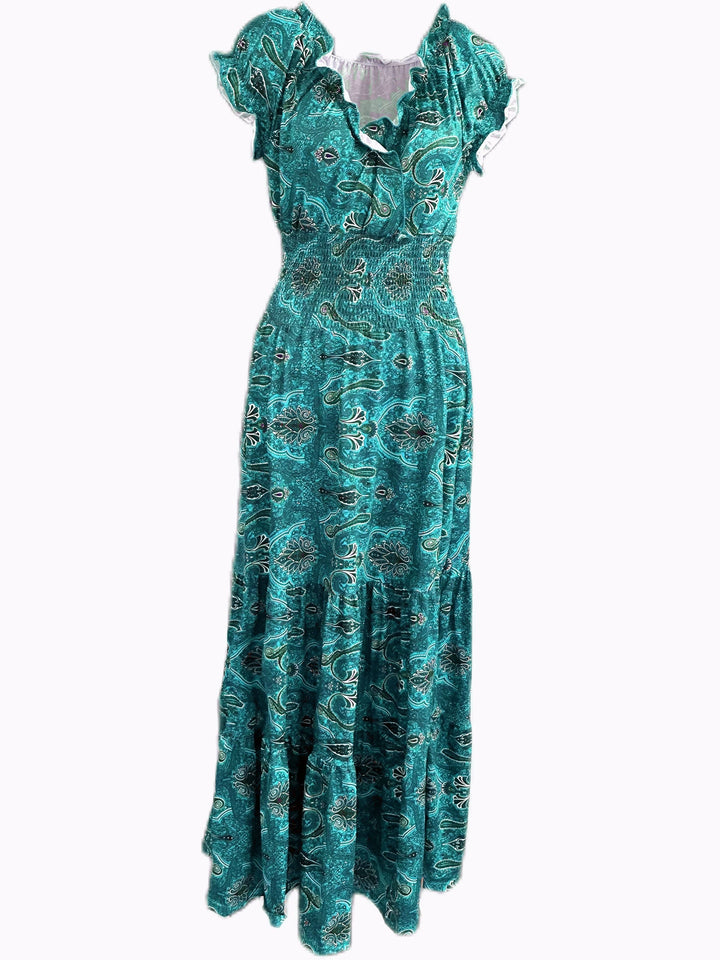 Alondra - Vestido Largo Bohemio de Cuello en V