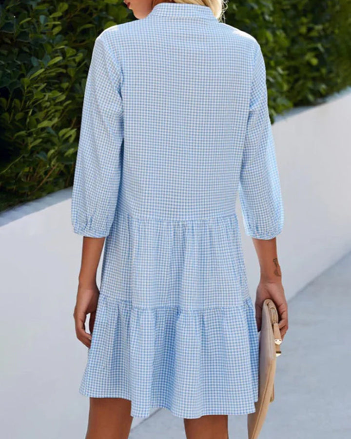 Kassandra – Vestido Elegante Azul para Mujer