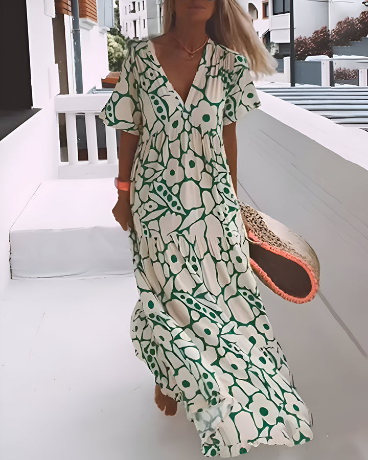 Manuela - Vestido Midi Impreso