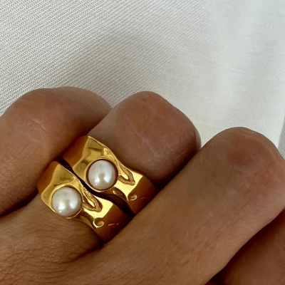 Milagros - ANILLO DE LAVA DE ORO