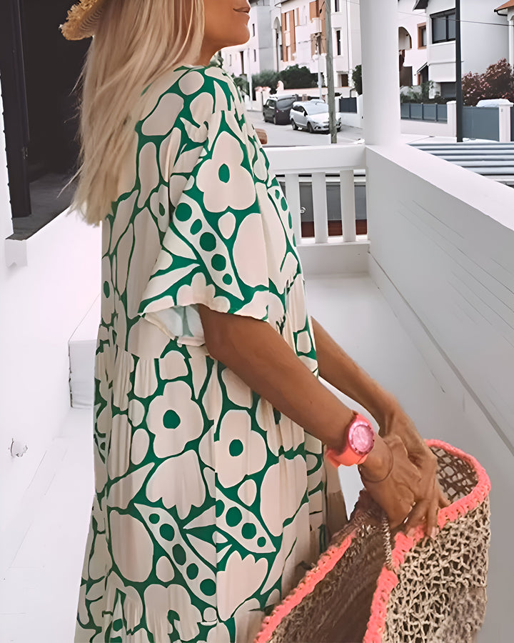 Manuela - Vestido Midi Impreso