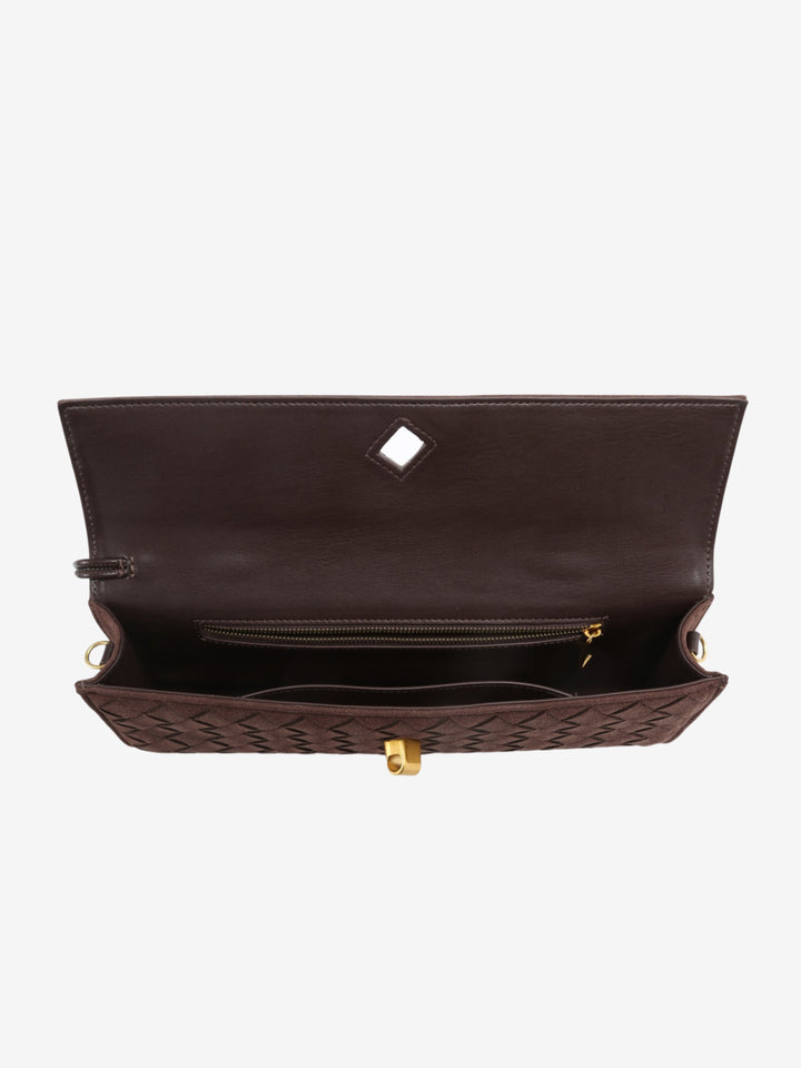 Araceli - Woven Suede Clutch