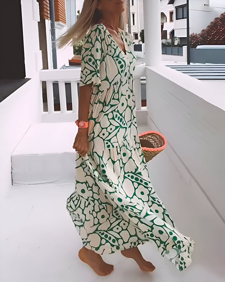 Manuela - Vestido Midi Impreso