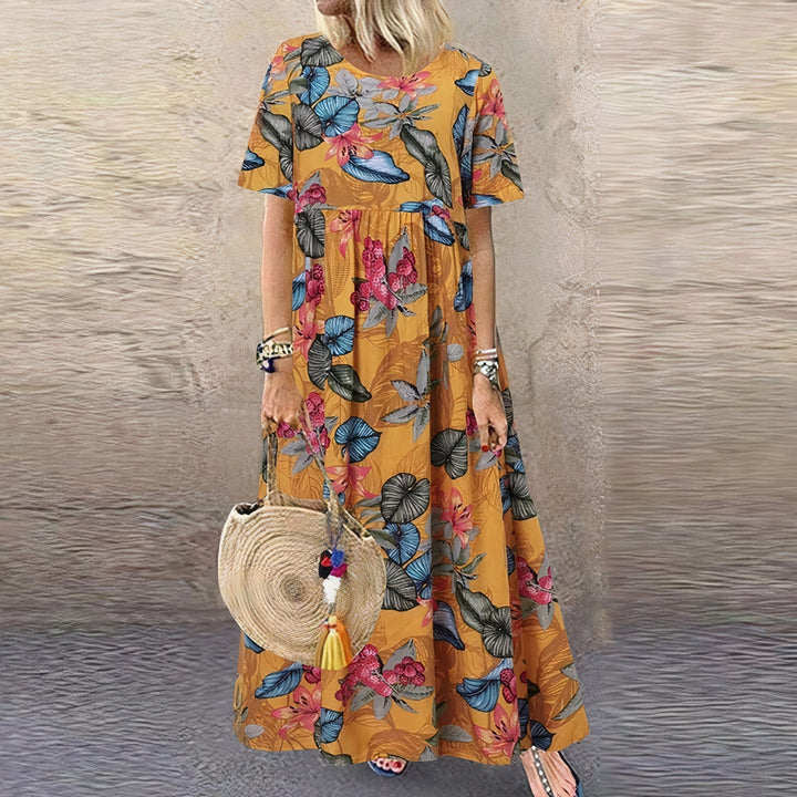 Georgina - Vestido Maxi Floral Vibrante