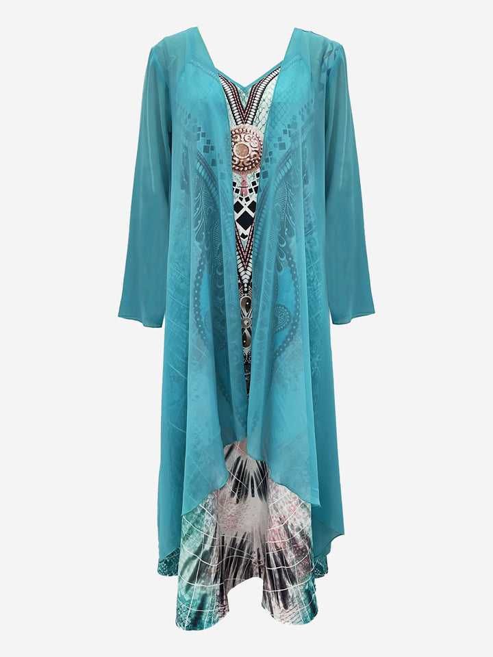 Marta | Vestido Maxi de Dos Piezas Bohemio