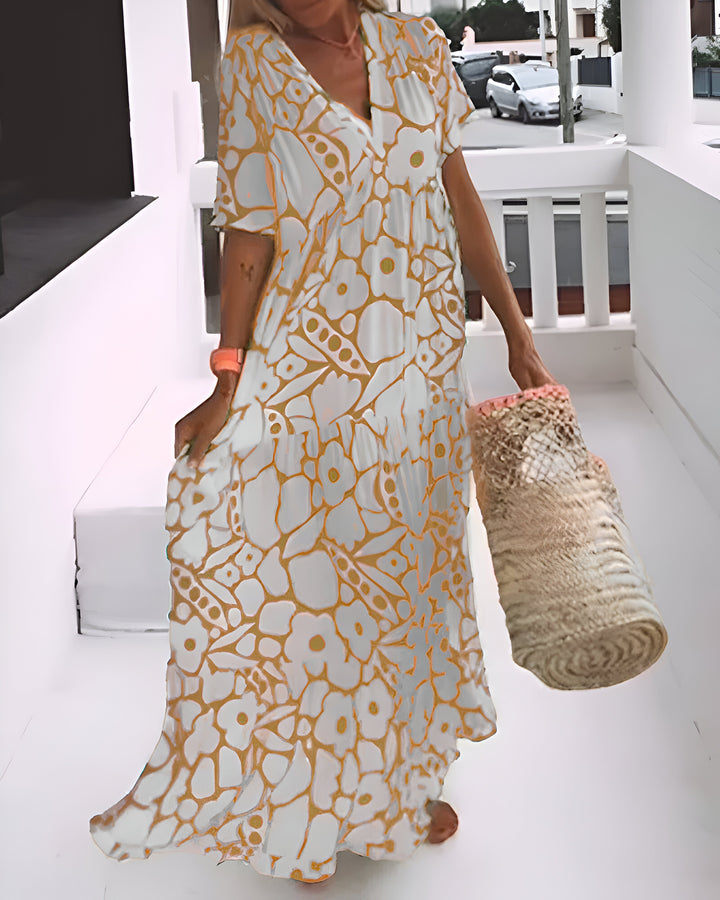 Manuela - Vestido Midi Impreso