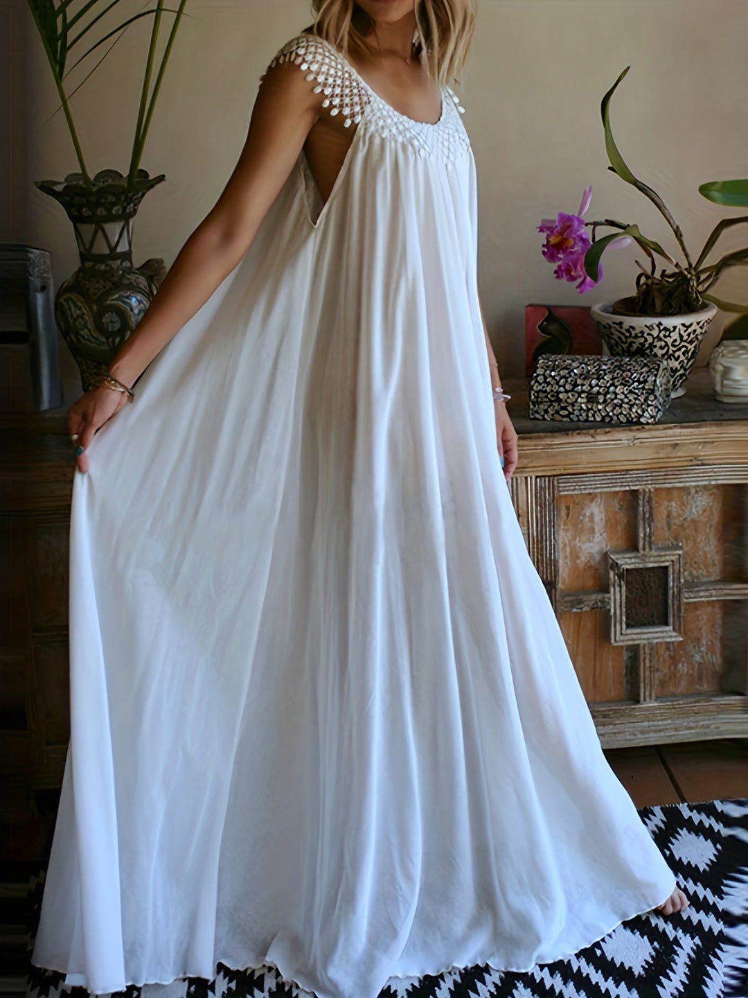 Alejandra - Vestido de Encaje Boho Talla Grande