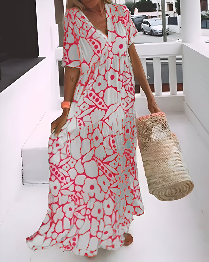 Manuela - Vestido Midi Impreso