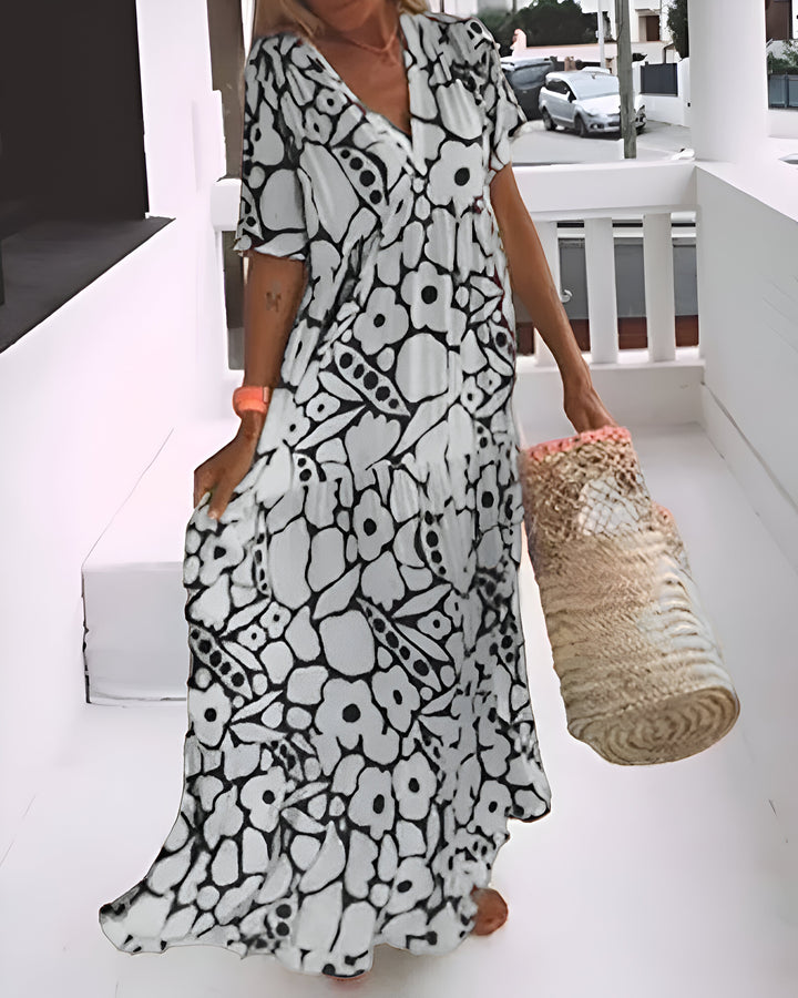Manuela - Vestido Midi Impreso