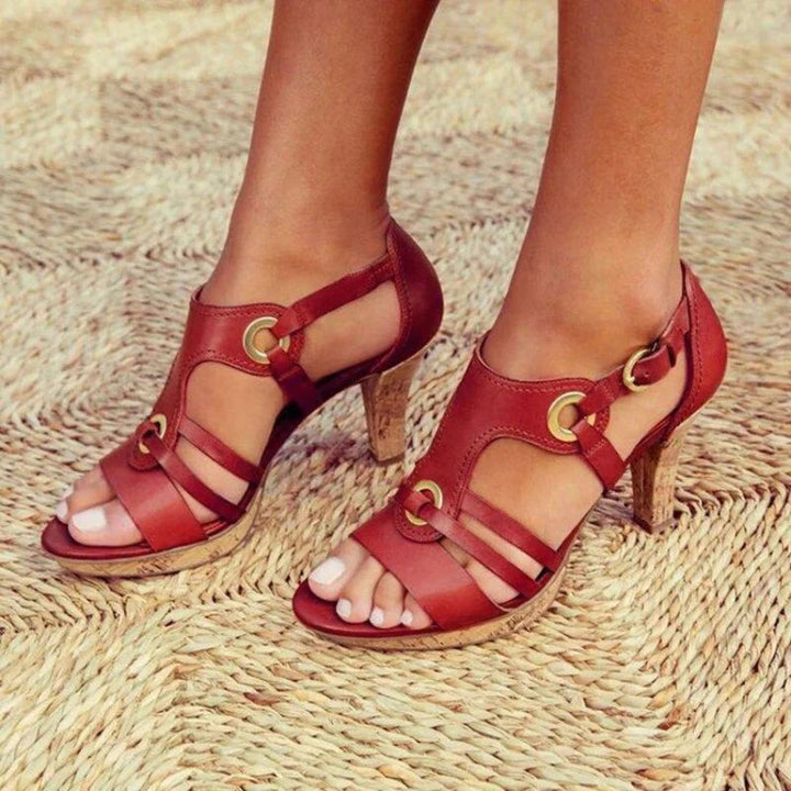 Ximena | Sandalias premium hechas a mano con tacón