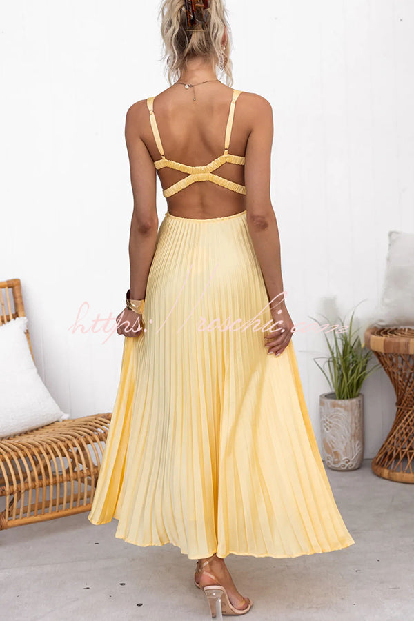 Ximena - Impresionante Vestido Plisado