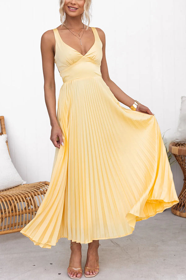 Ximena - Impresionante Vestido Plisado