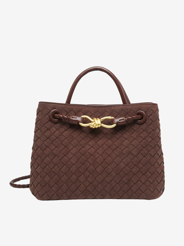 Feliciana - Bolso Pequeño de Ante Trenzado