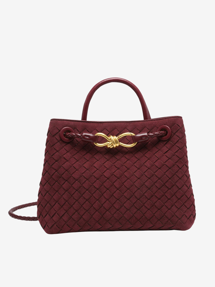 Feliciana - Bolso Pequeño de Ante Trenzado