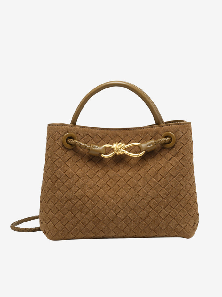Feliciana - Bolso Pequeño de Ante Trenzado