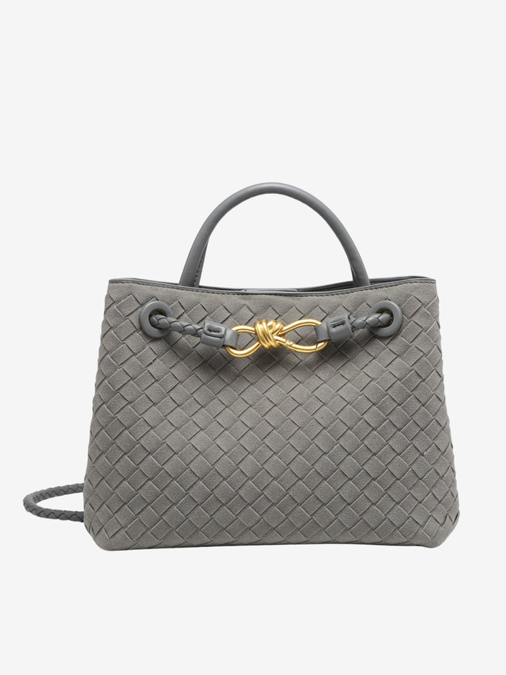 Feliciana - Bolso Pequeño de Ante Trenzado