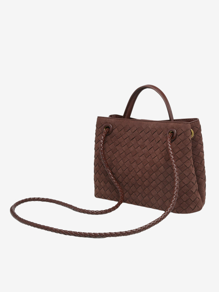 Feliciana - Bolso Pequeño de Ante Trenzado
