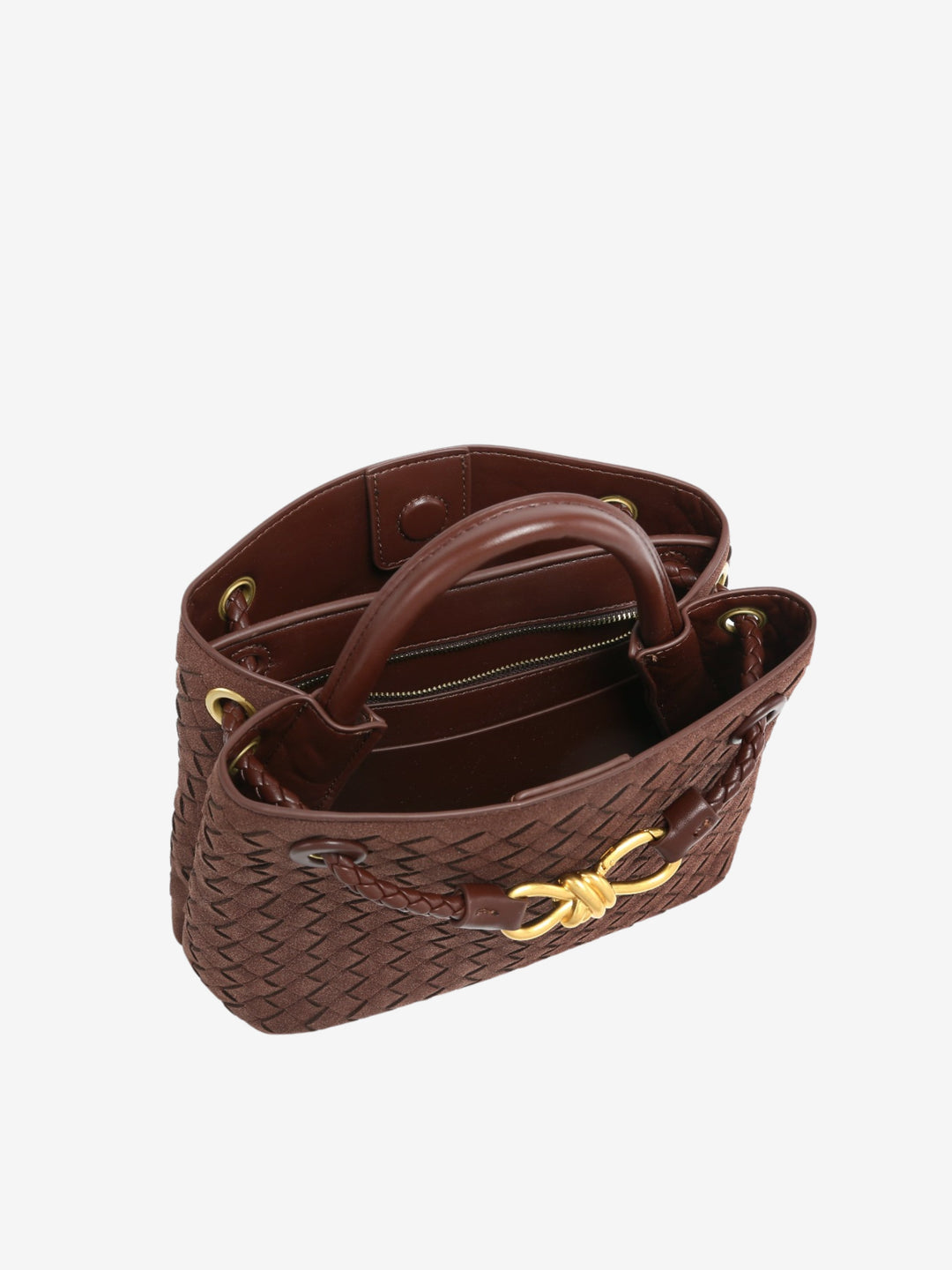 Feliciana - Bolso Pequeño de Ante Trenzado