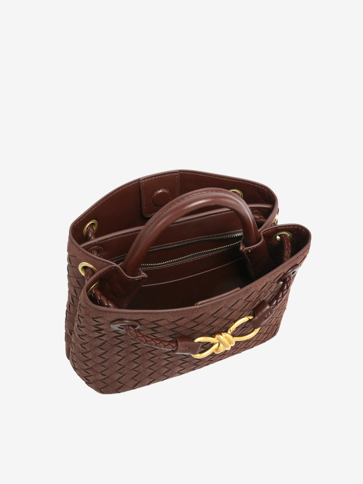 Feliciana - Bolso Pequeño de Ante Trenzado
