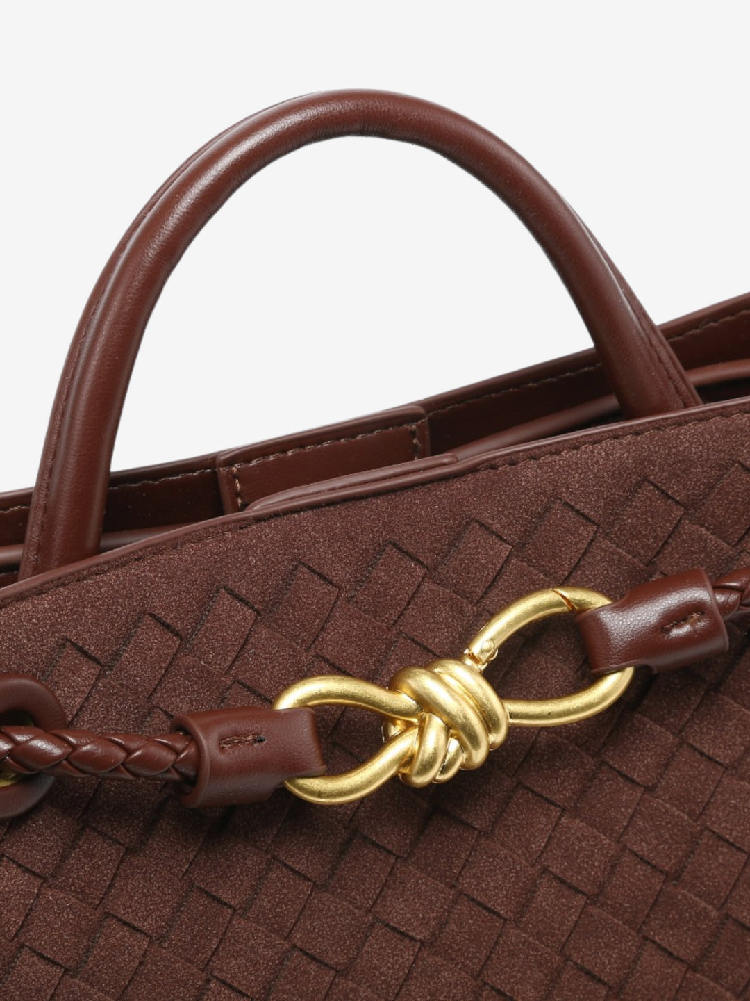 Feliciana - Bolso Pequeño de Ante Trenzado