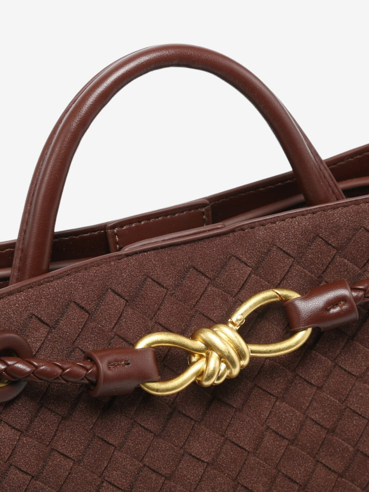 Feliciana - Bolso Pequeño de Ante Trenzado