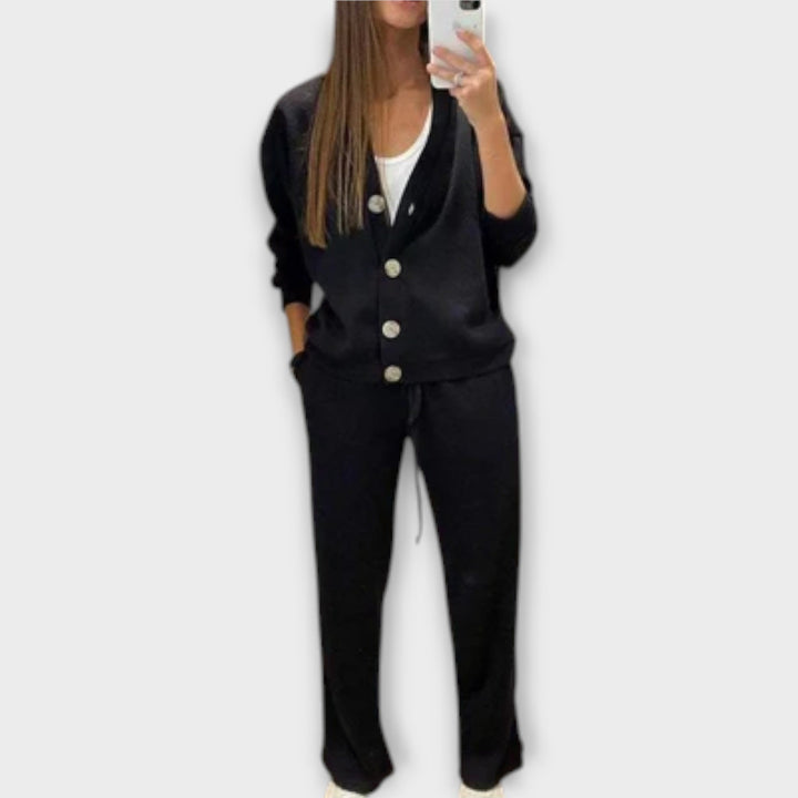 Luciana – Conjunto de Cárdigan y Pantalones