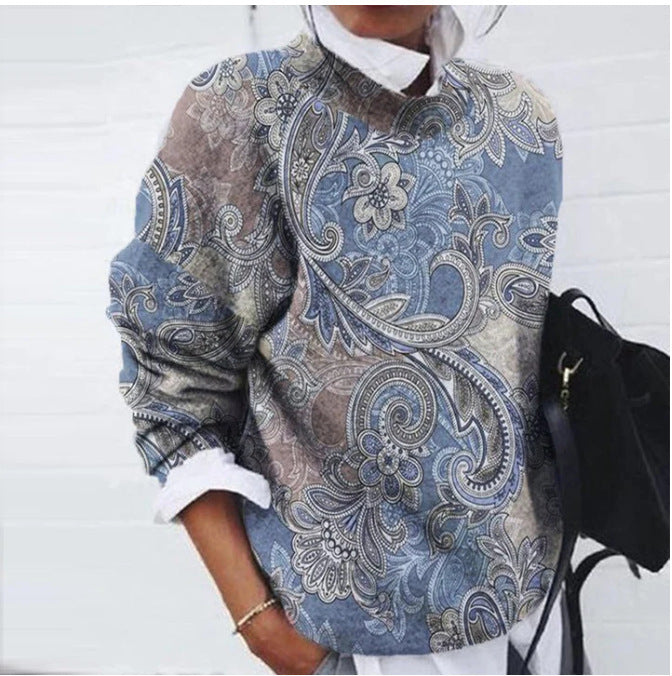 Mireia - Suéter casual con diseño de leopardo