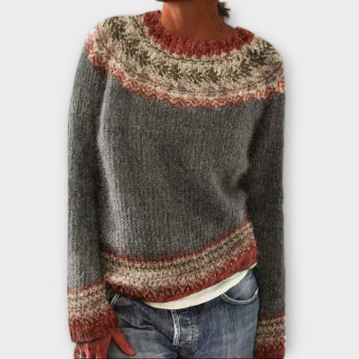Mara - Suéter de punto vintage para damas