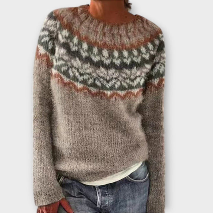 Mara - Suéter de punto vintage para damas