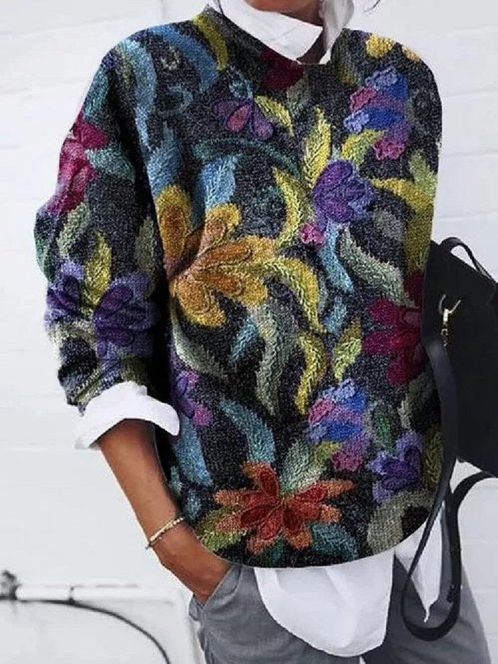 Mireia - Suéter casual con diseño de leopardo