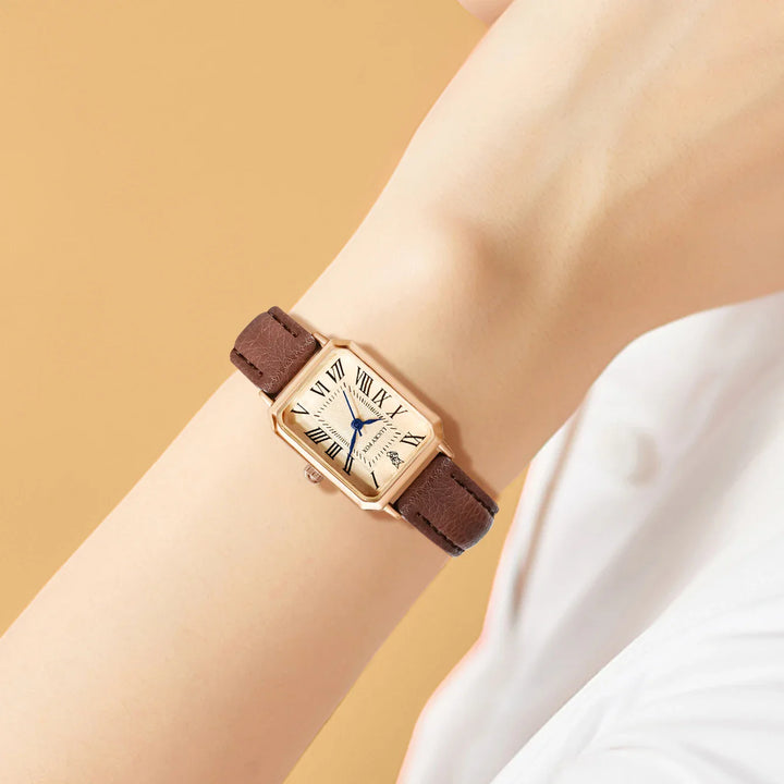 Gabriela - Reloj de cuarzo para mujeres con correa de cuero
