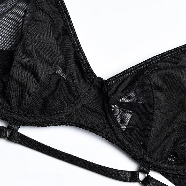 Bibiana| Conjunto de lencería francesa de 3 piezas