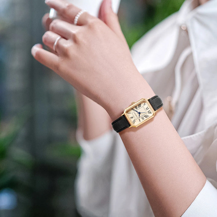 Gabriela - Reloj de cuarzo para mujeres con correa de cuero