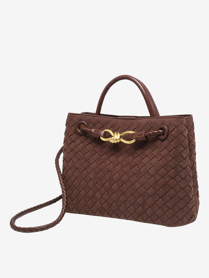 Feliciana - Bolso Pequeño de Ante Trenzado