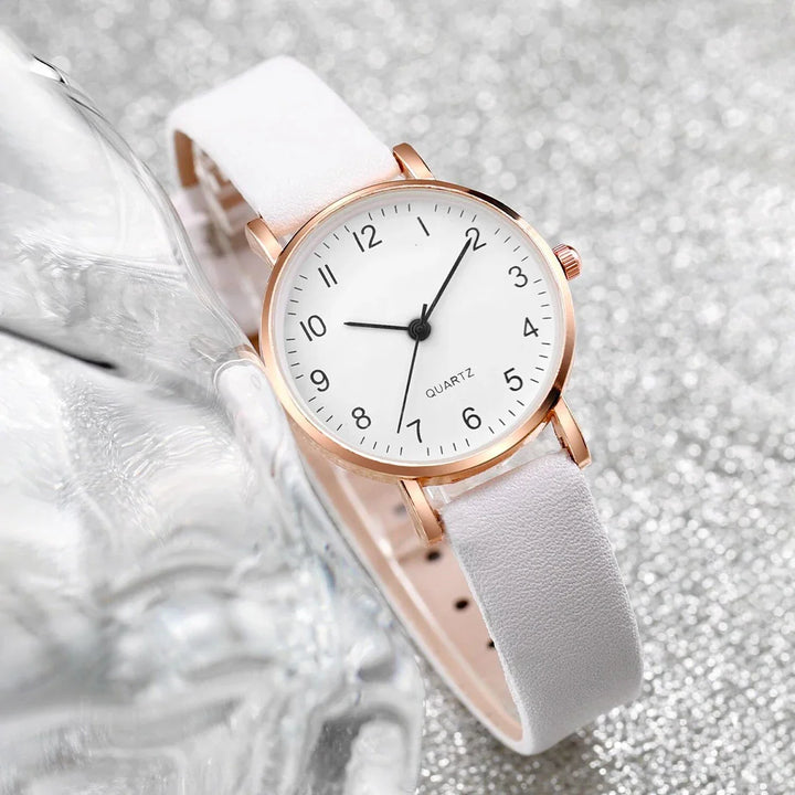 Martina - Reloj clásico de dama con pulseras de perlas