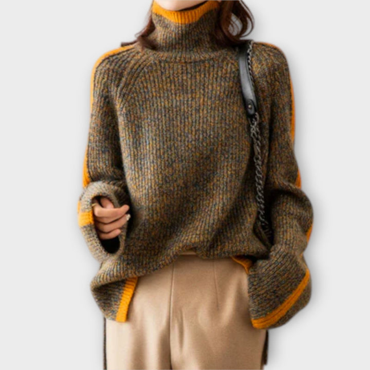 Lorea - Suéter de cuello alto vintage