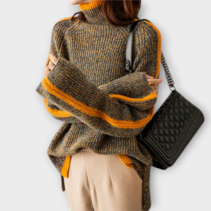 Lorea - Suéter de cuello alto vintage